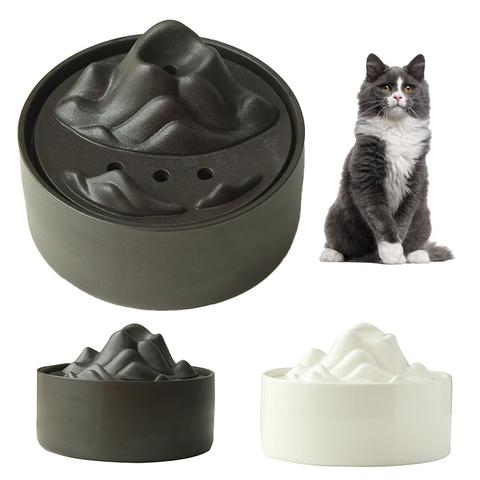 2022 Newest 1.5L Ceramic Automatic Pet Cat Water Fountain Dog Cat Pet Mute Drinker Feeder Volcano Fountain Dispenser ► Photo 1/6