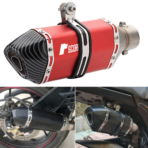 length:300 370 470mm interface:51mm Ak Motorcycle Exhaust pipe Modified Muffler Pipe for Kawasaki ER6n ZX9R ZR750 ZEPHYR Z750S ► Photo 1/6