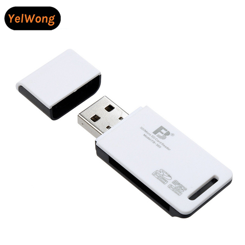 YelWong USB 2 in 1 High Speed Card Reader for SD Micro SD TF Memory Card Adapter for PC Laptop Accessories Camera Kit ► Photo 1/5