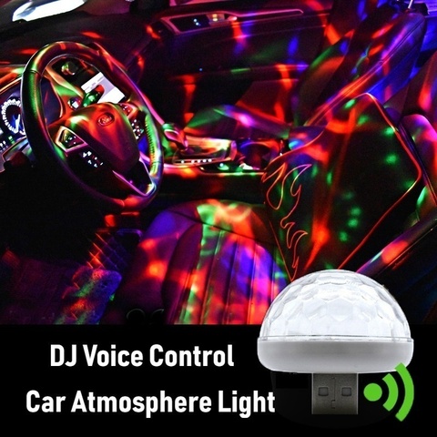 5 Colors USB Mini LED Car Interior Light Neon Atmosphere Tube Neon Lamp Decor