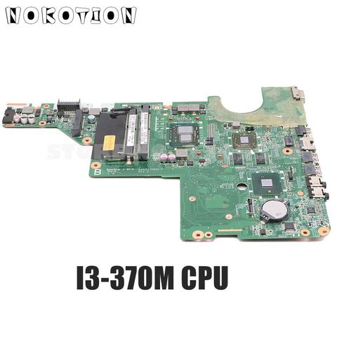 NOKOTION DAAX1JMB8C0 637584-001 For HP Pavilion G62 CQ62 Laptop Motherboard i3-370M CPU HM55 HD6370M 512MB DDR3 ► Photo 1/6