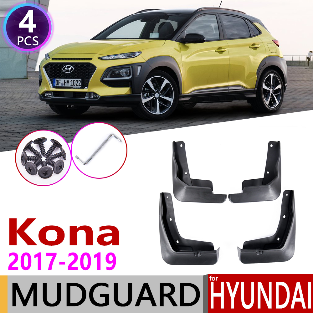 2017-2018 for Hyundai Kona Accessories Black Splash Guards Mud Flaps Mud Guard