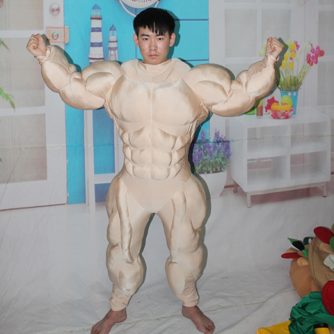Halloween Muscle Model Mascot Costume Advertising Promotion Suits Cosplay Party Game Dress Adult Size Xmas Outdoor Decorations ► Photo 1/6