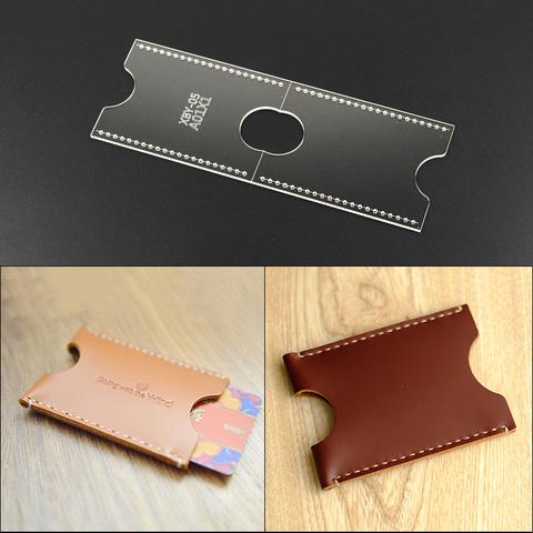Acrylic Card Holder Template Leather Tool Template DIY Handcraft Leather Acryl Template outil cuir artisanat ► Photo 1/6