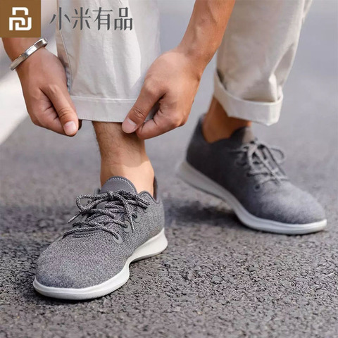 Youpin Wool Comfortable Casual Shoes Sport Sneakers Men Outdoor Ultralight Soft Non-slip Shoes Running Sneakers Walking Shoes ► Photo 1/6