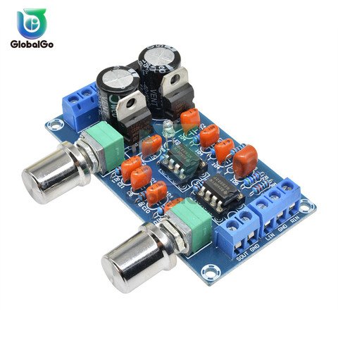 NE5532 Stereo Dual Channel Pre-amp Preamplifier Audio NE5532 Low Pass Filter Plate Signal Bluetooth Amplifer Preamplifier Board ► Photo 1/6