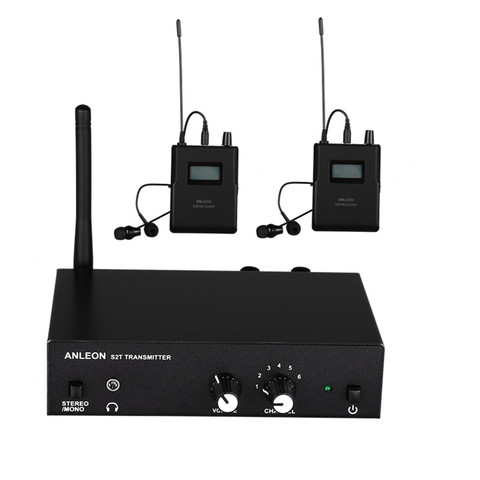 For ANLEON S2 UHF Stereo Wireless Monitor System 670-680MHZ Professional Digital Stage In-Ear Monitor System 2 Receivers ► Photo 1/6