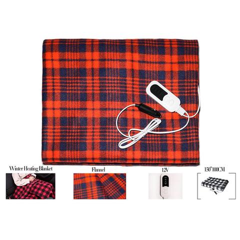 12V Electric Blanket Plush Fleece Heater Warmer 150X100cm Heated Blanket Temperature Control Automatically Power Off 4 hour Late ► Photo 1/6