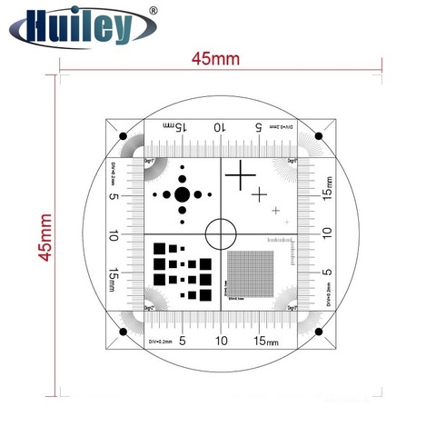 Microscope Calibration Transparent Flexible Film PET Microscope Micrometer Ruler Measurement Net Scales Dots Cross Line Reticle ► Photo 1/6