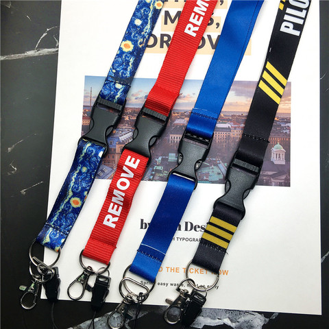 Before Flight Lanyards for Key Neck Strap For Card Badge Gym Key Chain Lanyard Key Holder DIY Hang Rope Keychain correa cuello ► Photo 1/6