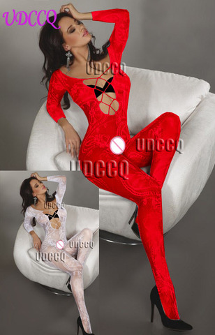 Sleepwear women sexy lingerie Babydoll BODYSUIT Mesh Floral Body Stocking Intimate Catsuit wedding night product erotic Q517 ► Photo 1/6