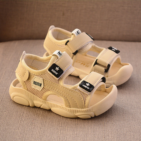 2022 Summer Children Shoes Boys Soft Soles Beach Shoes Male Baby Baotou Anti-kick Children's Sandals Princepard Summer Sandals ► Photo 1/5