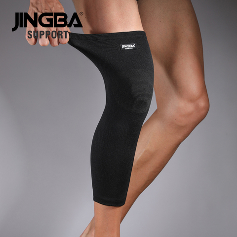 JINGBA SUPPORT 1 Piece Elastic Nylon  Lengthen warmth knee pad Outdoor sports basketball knee pads knee brace protector Safety ► Photo 1/6
