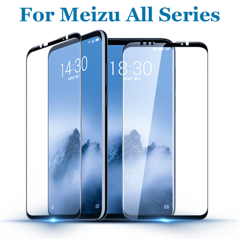 For Meizu 16 th M6S MX6 M5S Pro 7 6 Plus protective glass Full Cover Tempered Glass For Meizu U10 M5 Note Screen Protector Film ► Photo 1/5