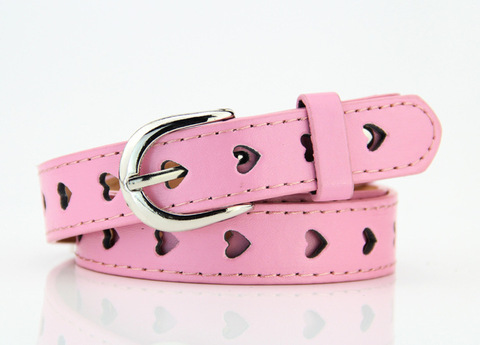 Women's fashion Heart-shaped Eyelet Belt Dress waist decoration PU leather waistband ► Photo 1/6