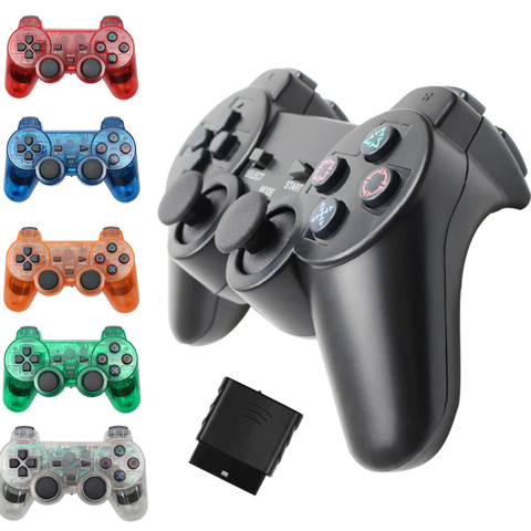 Wireless Gamepad for Sony PS2 Controller for Playstation 2 Console Joystick Double Vibration Shock Joypad Wireless Controle ► Photo 1/5