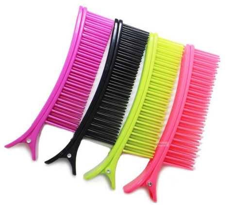 2pcs plastic hair clip with comb teeth clip dye perm hair separate styling tools accessories ► Photo 1/4