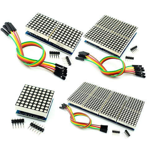 1/2/4/8 bit MAX7219 dot matrix module microcontroller module DIY KIT MCU LED Display Control Module Kit ► Photo 1/5