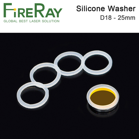 FireRay 5pcs Silicone Washer 19.05 20 25mm for CO2 Laser Focusing Lens Mirrors use CO2 Laser Cutting Machine ► Photo 1/6