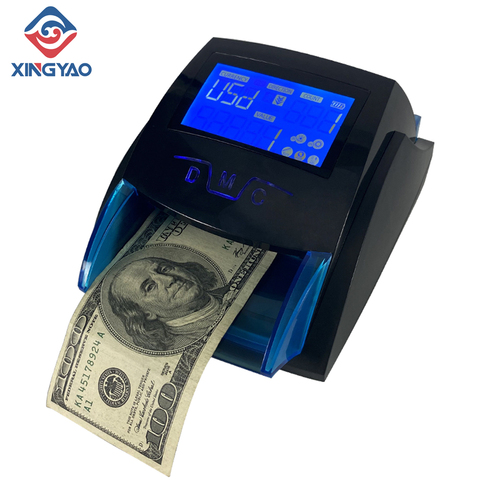 XD-520B USD EUR MYR THB LBP Money counter Fake notes detector with 4 sides insertion Money detector ► Photo 1/5