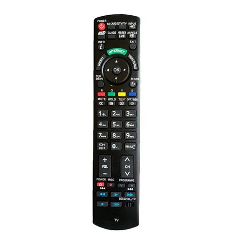 Remote Control Fit For Panasonic N2QAYB000489 N2QAYB000490 TX-P50U30J TX-P50X20B TX-P50X20L TX-P50X20Y TX-L32E30 LCD HDTV TV ► Photo 1/3