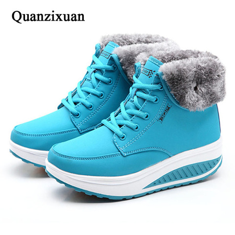 Women Boots Platform Snow Boots Female Winter Shoes Plus Velvet Swing Shoes Woman Ankle Boots For Women Waterproof Felt Boots ► Photo 1/6