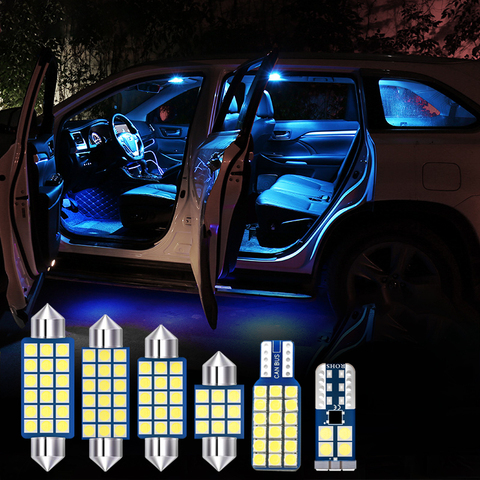 7/9pcs LED Bulbs Car Interior Dome Reading Lamps Vanity Mirror Trunk Lights For Hyundai Tucson 2015 2016 2017 2022 ► Photo 1/6