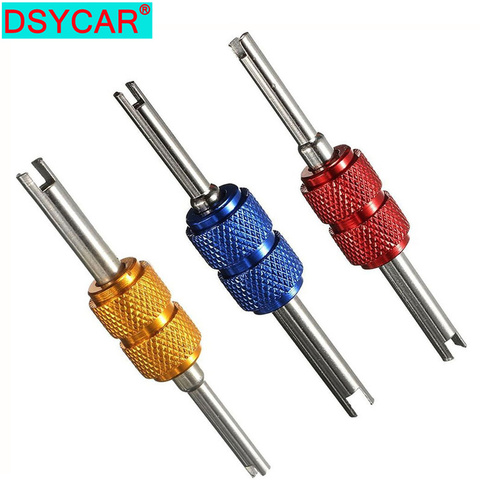 DSYCAR Aluminum Alloy Car Auto A/C Air Conditioning Valve Core Remover Tool Wrench Screwdriver Stem Remover Tire Repair Install ► Photo 1/6