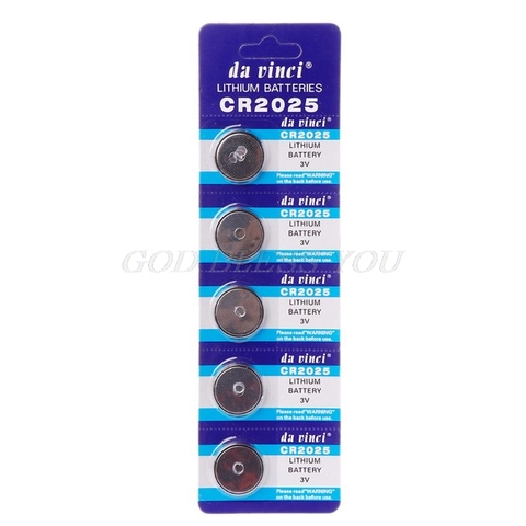 5PCS 5PCS Lithium Battery CR2025 3V Cell Coin Batteries DL2025 BR2025 KCR2025 CR 2025 Car Key Button Watch Computer Electronic ► Photo 1/5