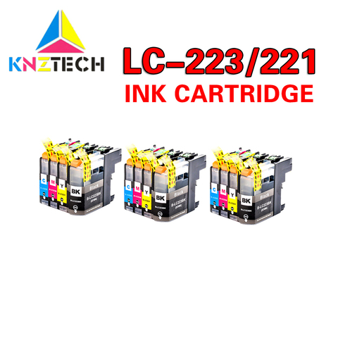 223 new ink Cartridge compatible for brother LC223 LC 223 Ink Cartridges for DCP-J4120DW MFC-J4420DW/J4620DW 4625DW 5320DW ► Photo 1/6