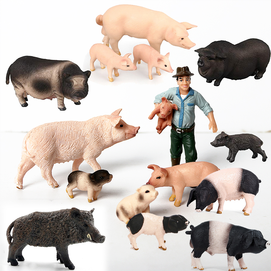 Simulation Wolf Animal Model Action Figures Kid Educational Toy Showcase Display 