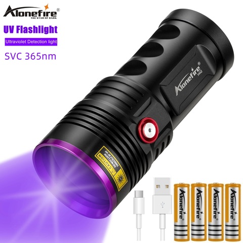 Alonefire H42 45W Ultraviolet UV Flashlights Detector for Pets Urine and Stains for Leak Detector Pet Stains Hunting Marker ► Photo 1/6