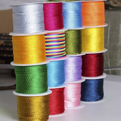 32.8 Feets 2mm Nylon String Chinese Satin Silk Braided Cord Love Binding Rope ► Photo 1/6