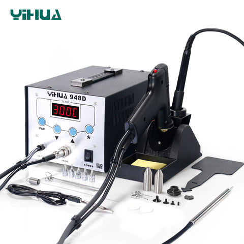 Iron Soldering  Station High Frequency Suction Gun With Pen 3 in 1 BGA Rework Station  YIHUA 948D ► Photo 1/6