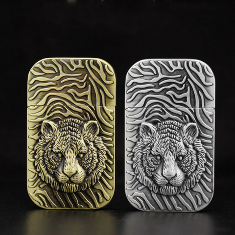 Unique Relief Wolf Cool Lighter Gadgets For Men Butane Jet Torch Isqueiro For Cigarette Windproof Refillable Gas Encendedores ► Photo 1/6