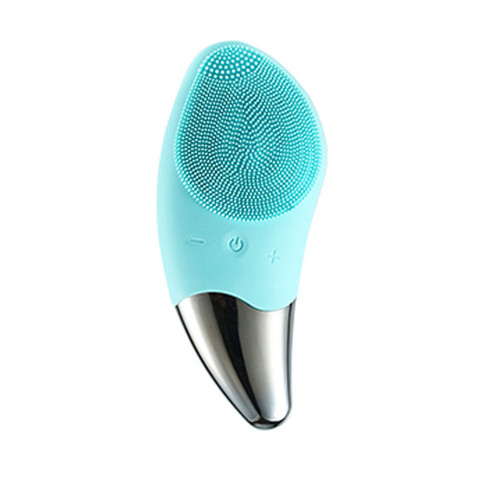 Ultrasonic Electric Face Cleansing Brush Silicone Wash Instrument Deep Pore Cleaning Facial Vibration Massage Relaxation Tool ► Photo 1/6