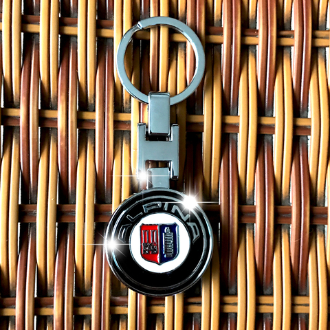 High quality metal car keychain for BMW ALPINA Tail model emblem key ring e46 e90 e60 e39 e36 f30 f10 f20 car accessories ► Photo 1/1
