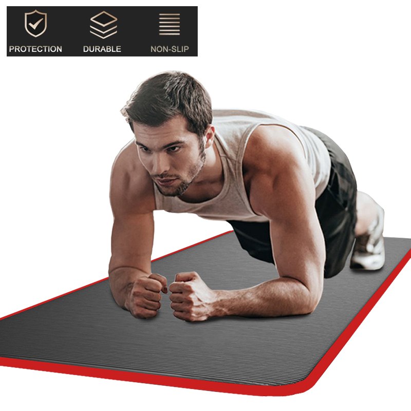 15MM Yoga Mat Thick Non-slip Durable Exercise Fitness Gym Extra Mats Pilates Pad 