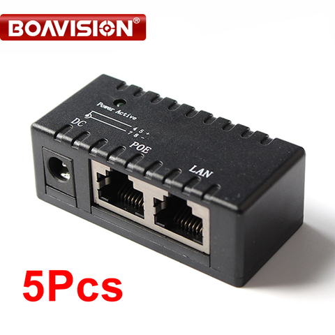 PoE Splitter PoE Injector RJ45 DC 5.5mm*2.1mm Input Passive PoE Inject Spliiter Adapter Connector For IP Network Camera ► Photo 1/6