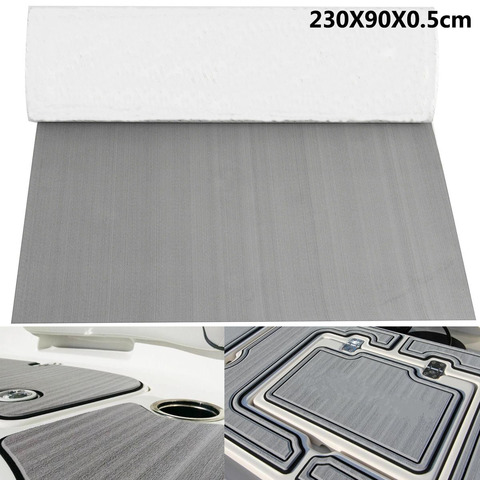 2400x900x6mm Gray EVA Foam Marine Boat Flooring Faux Teak Decking Sheet Pad For RV Yacht Vehicle Decor Floor Mat Self Adhesive ► Photo 1/6
