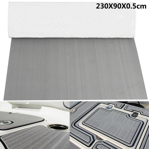 2400x900x6mm Gray EVA Foam Marine Boat Flooring Faux Teak Decking Sheet Pad For RV Yacht Vehicle Decor Floor Mat Self Adhesive ► Photo 1/6