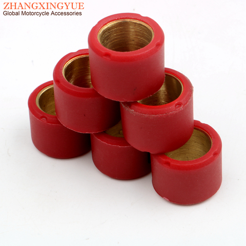 Scooter Variator Roller set 16x13mm 4g 4.5g 5.5g 6g for SYM 50 Fiddle Orbit 1 Symply 50cc GY6 139QMB 139QMA AC AW05W 4-stroke ► Photo 1/6