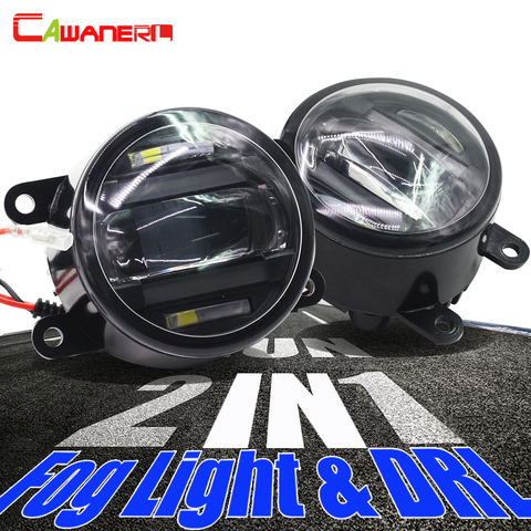 Cawanerl For Ford Focus Fiesta Fusion Mustang C-Max Ranger Explorer Falcon 2 X Car Styling LED Fog Light Daytime Running Lamp ► Photo 1/6