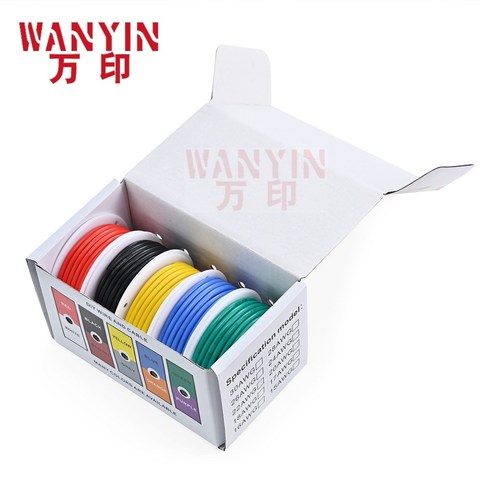 High quality super soft silicone wire and cable household DIY 5 colors mixed box wire tinned pure copper ► Photo 1/6