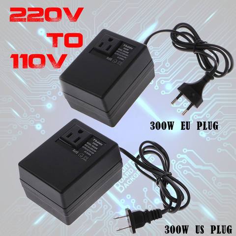 200W/300W Voltage Converter Transformer 220V To 110V Step Down Travel Voltage Transformer Converter EU/US Plug ► Photo 1/6