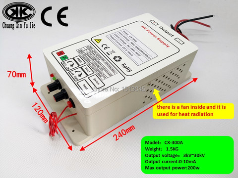 high voltage  power  supply  with  30KV  output for removing smoke lampblack , electrostatic air cleaner, electrostatic fleld ► Photo 1/4