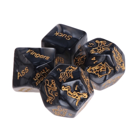 4 PCS Fun Acrylic Dice Love Dice Sex Dice Erotic Dice Love Game Toy Couple Gift ► Photo 1/6