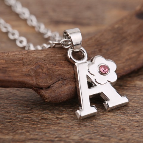 My Shape Alphabet Jewelry Girls Name Necklace gift Friendly Alloy English Letter A B C D E F G H I J K  L M N  Capital Pendants ► Photo 1/6