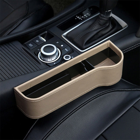 Leather Car Seat Organizer Holder Organizer Multifunctional Auto Seat Gap Storage Box ABS Seat Seam Pockets Trunk Organizer ► Photo 1/6