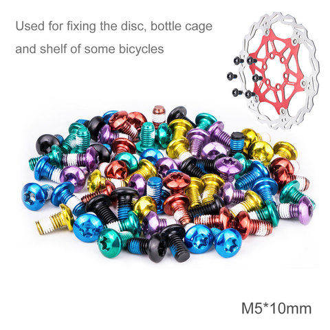 ZTTO 12 PCS MTB Bike Color Non-slip Disc Screw Bicycle M5x10mm Disk Brake Rotor Bolts T25 Torx Screws Mountain Bike Accessories ► Photo 1/6